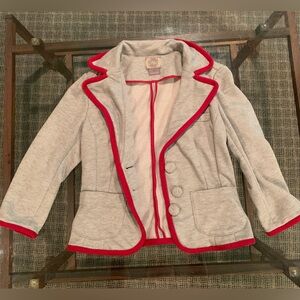 Forever 21, Petite Small Red/Grey Blazer